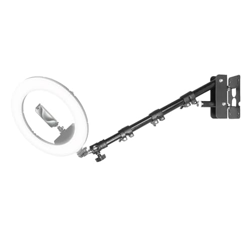 55W 18-inch Folding Ring Light (43.3" Wall Mount for Ring Light) - size: 43.3" Wall Mount for Ring Light