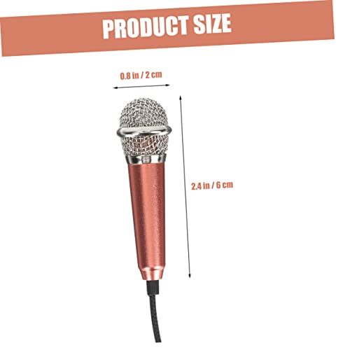 ibasenice 6pcs Mini Microphones Portable Vocal Microphones for Smartphones and Tablets Compact Design for Podcasting Singing Vlogging and Interviews Easy to Use
