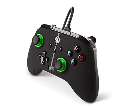 PowerA Enhanced Wired Controller for Xbox Series X|S - Green Hint, Officially Licensed for Xbox - color: Green Hint