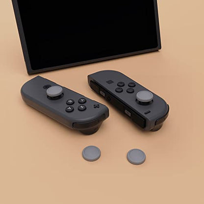 eXtremeRate PlayVital Switch Thumb Grip Caps, Joystick Caps for Nintendo Switch Lite, Silicone Analog Cover Thumbstick Grips for Switch OLED Joycon - Gray - color: Gray