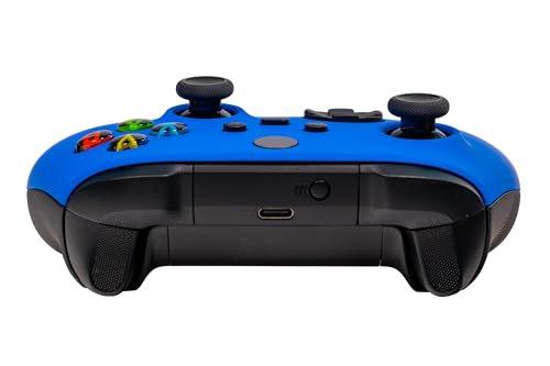 Xbox One Series X S Custom Soft Touch Controller - Soft Touch Feel, Added Grip, Cool Blue Color - Compatible with Xbox One, Series X, Series S - color: BLUE XS