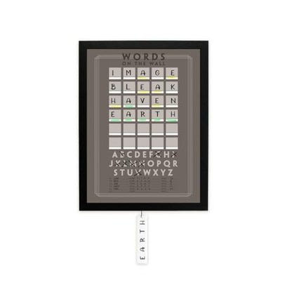 Words on The Wall Multi Player Game – (24x18x1) (Modern) - color: Modern