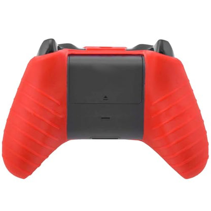 OSTENT Soft Protector Silicone Skin Case Cover Pouch for Microsoft Xbox One Controller Color Red - color: Red
