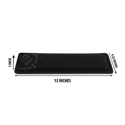 ENHANCE Compact Bluetooth Keyboard Wrist Rest Pad with Soft Memory Foam Support for Bluetooth Keyboards - Anti-Fray Stitching, Non-Slip Base, Gaming Wrist Rest Decal - Thick 1 inch Padding - color: Compact Keyboard Wrist Rest
