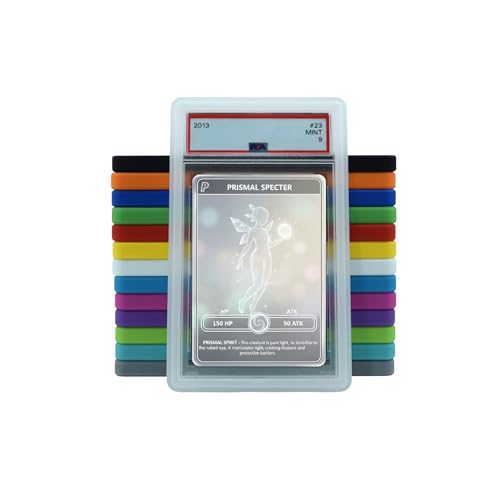 PSA Slab Guard Bumper for Standard PSA Graded Cards | Strong TPU, Exact Fit, Snap Tight Protection | Shock Absorption | Matte Finish PSA Slab Guard Protector (Clear) - color: Clear