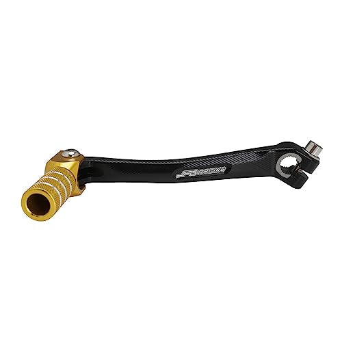 JFG RACING Motorcycle Folding Gear Shifter Shift Lever Pedal CNC Universal for RM DRZ 50cc - 125cc CRF XR KX KLX TTR PW SSR Apollo TAO TAO SDG Dirt Pit Bike Gold - color: Gold