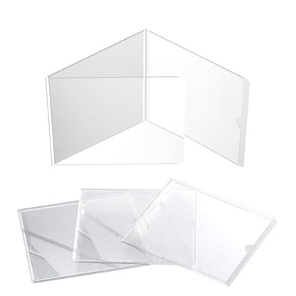 Protective Sleeve for 2025-2026 Mah-Jong Cards - Size (6 1/8" x 4 3/4") - Large-Size Mahjong Card Protective Sleeve - 4 Pack - size: Large size 4 pieces - (6 1/8" x 4 3/4")