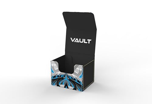 Vault- TCG/MTG 100+ Card Color Combo Deck Box (White/Blue/Black) - color: White/Blue/Black