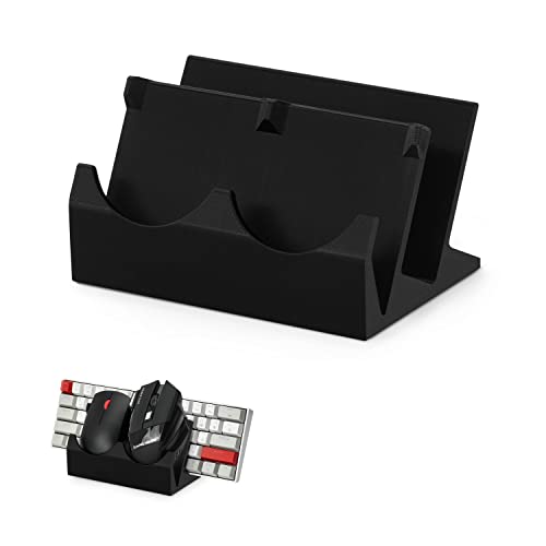 BRAINWAVZ Desktop Keyboard & Dual PC Mouse Stand Holder, Suitable for Small Or Large Keyboards, Gaming & Office Mice - Organize Your Work Or Game Space and Keep it Clutter-Free (DK03) - color: DK03