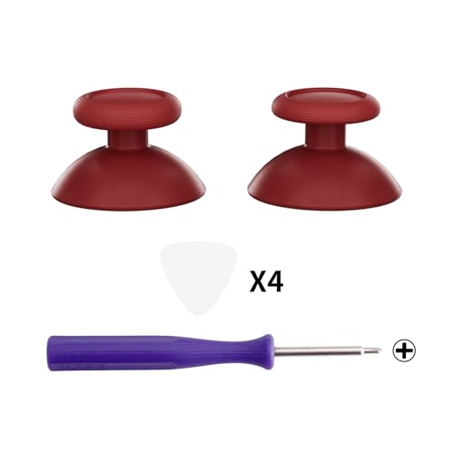 eXtremeRate Replacement 3D Joystick for Nintendo Switch 2 Pro Controller, Left Right Analog Stick Thumbsticks with Screwdriver Tools for Switch 2 Pro Controller, Multi-Colors Options - Carmine Red - color: Carmine Red
