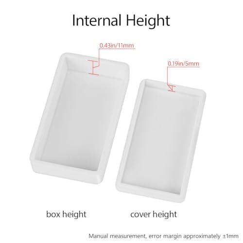 LeMotech Project Box 10 Pieces ABS Plastic Electrical Project Case Small Junction Box for Electronics White 1.97 x 1.10 x 0.59 inch (50 x 28 x 15 mm) - color: 10 pieces, size: 1.97"x 1.10"x 0.59"