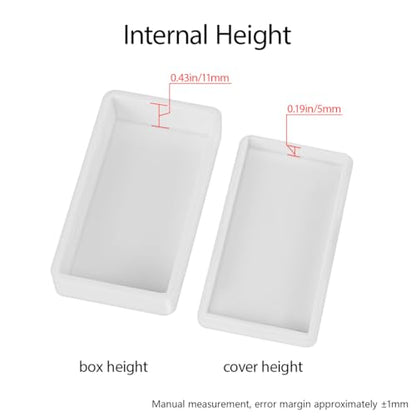 LeMotech Project Box 10 Pieces ABS Plastic Electrical Project Case Small Junction Box for Electronics White 1.97 x 1.10 x 0.59 inch (50 x 28 x 15 mm) - color: 10 pieces, size: 1.97"x 1.10"x 0.59"