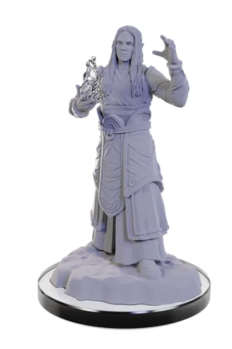WizKids D&D Nolzur's Marvelous Miniatures: Elf Wizards Dungeons and Dragons Unpainted Miniatures - style: Elf Wizards