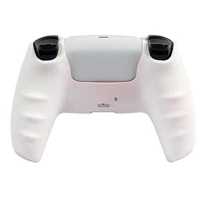 RALAN Dragon Controller Skin Silicone for PS5, Non-Slip Grip Cover Protector Compatible with PlayStation 5 Controllers with 2 Thumb Grip Caps - color: white Red thick dragon