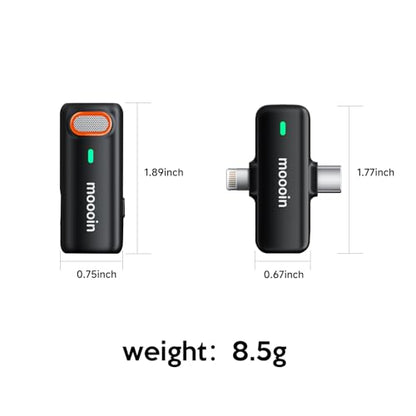 Wireless Lavalier Microphone with AI Noise Reduction & Voice Changer-Plug-and-Play, Mini Portable, Wireless Transmission for iPhone/Android Vlogging, Interviews & Live Streaming - color: M3