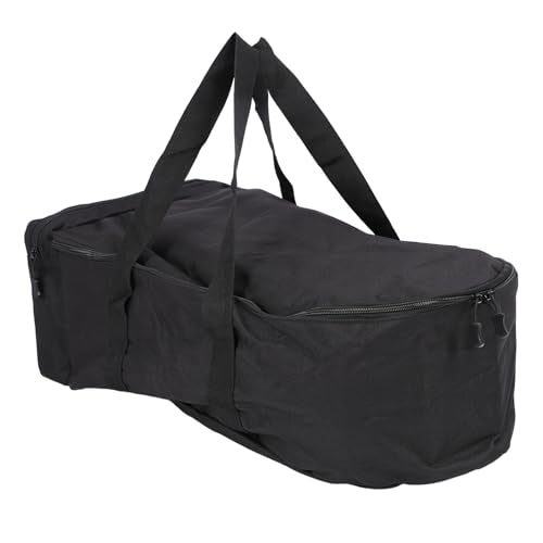 Asixxsix RC Bait Boat Storage Bag, 1000D Oxford RC Boat Remote Control Fishing Boat Cover Bag, 60 x 30 x 20cm, 24 x 12 x 8inch, Suitable for Most Bait Boats, Double Zipper - color: Black