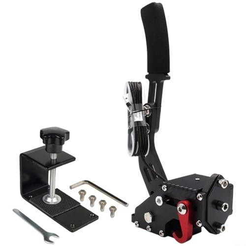 USB Handbrake for Pc Racing Simulator Drift Controller with Hall Sensor, Adjustable Spring Tension, Aluminum Alloy Handbrake for Logitech G27 G29 G920 G923 Assetto Corsa Dirt Black - size: Black