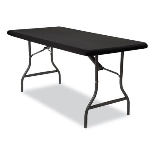 Iceberg iGear Stretch Fabric Table Top Cap Cover, fits 6' Tables, Polyester/Spandex, Black, 30" W x 72" L | Measures 72"x 30"x3", durable stretch polyester fabric snugly fits to 6' table top, ideal for trade shows, banquets & parties - size: 72" x 30" (Re