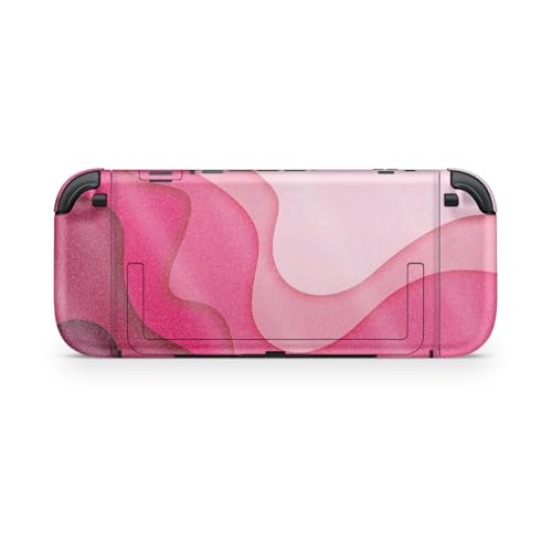 Glossy Glitter Gaming Skin Compatible with Nintendo Switch 2 Console Only - Papercraft Magenta - Premium 3M Vinyl Protective Wrap Decal Cover - Easy to Apply | Crafted in The USA by MightySkins - color: Papercraft Magenta, size: Switch 2 Console Skin Only