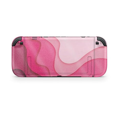 Glossy Glitter Gaming Skin Compatible with Nintendo Switch 2 Console Only - Papercraft Magenta - Premium 3M Vinyl Protective Wrap Decal Cover - Easy to Apply | Crafted in The USA by MightySkins - color: Papercraft Magenta, size: Switch 2 Console Skin Only