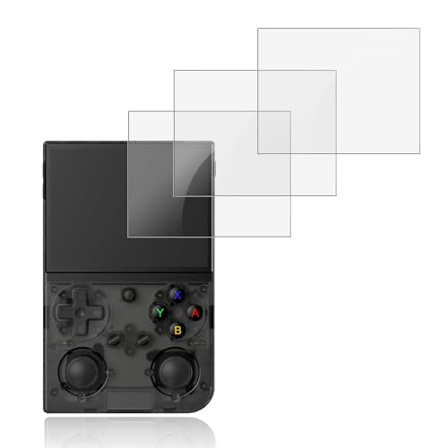 NOUKAJU Screen Protector for G350 Game Console, HD Tempered Glass,9h Hardness,Scratch,Anti-Fingerprin,Tempered Glass Film Guard for G350 Retro Handheld Game Console[3 Pack]