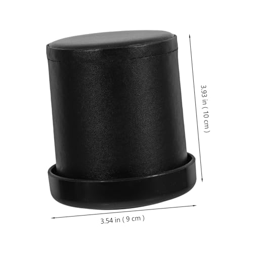 Totority Leather Dice Cup with Lid Felt-Lined Quiet Shaker for Bar and Party Games Supple Green Interior Lightweight and Compact for Easy Carry Storage