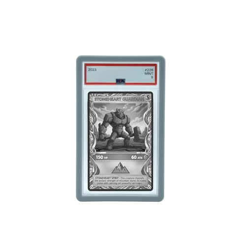 PSA Slab Guard Bumper for Standard PSA Graded Cards | Strong TPU, Exact Fit, Snap Tight Protection | Shock Absorption | Matte Finish PSA Slab Guard Protector (Gray) - color: Gray