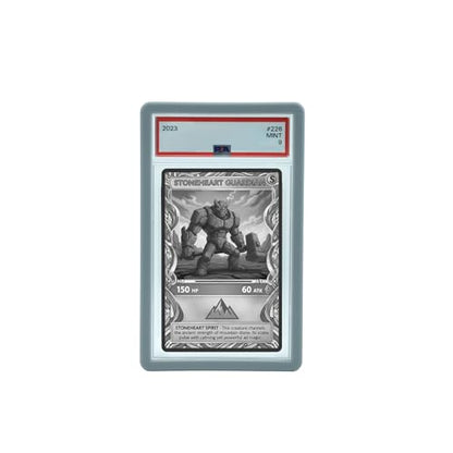 PSA Slab Guard Bumper for Standard PSA Graded Cards | Strong TPU, Exact Fit, Snap Tight Protection | Shock Absorption | Matte Finish PSA Slab Guard Protector (Gray) - color: Gray