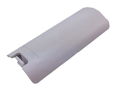 yueton 2pcs Black and White Replacement Battery Back Door Cover Shell for Nintendo Wii Remote Controller