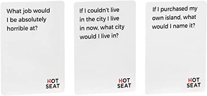 HOT SEAT Party Game - The Family Card Game That's All About You - for Kids,Teens, College Students, Adults + Families - Perfect Christmas White Elephant Gifts, Stocking Stuffers + Board Games Night