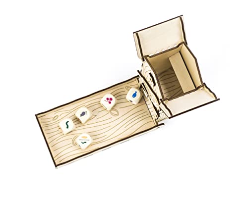 Chickadee Dice Tower | Compact folding dice tower | Standalone dice tower or a replacement for the dice tower in the Wingspan board game