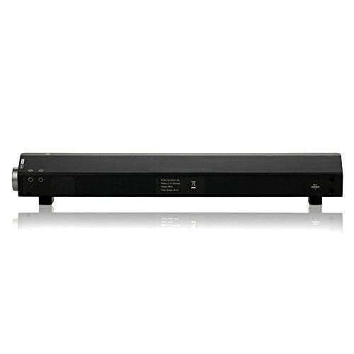 Powerful Portable Soundbar for iMac MacBook PC iPhone Bluetooth 3.0 +EDR, Speakerphone, Powerful 1800mAh Lithium Battery, Super Bass, 3D Stereo Surround Sound 2.0 Channel, Home Cinema System (Black)