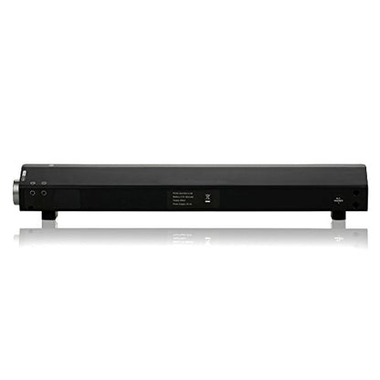 Powerful Portable Soundbar for iMac MacBook PC iPhone Bluetooth 3.0 +EDR, Speakerphone, Powerful 1800mAh Lithium Battery, Super Bass, 3D Stereo Surround Sound 2.0 Channel, Home Cinema System (Black)