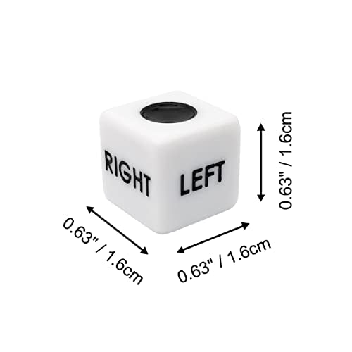 Ahoper Right Left Center Dice Only 12 Dices Prime Dice Game（ six sided ，16mm Standard Size, Easy to Grip）