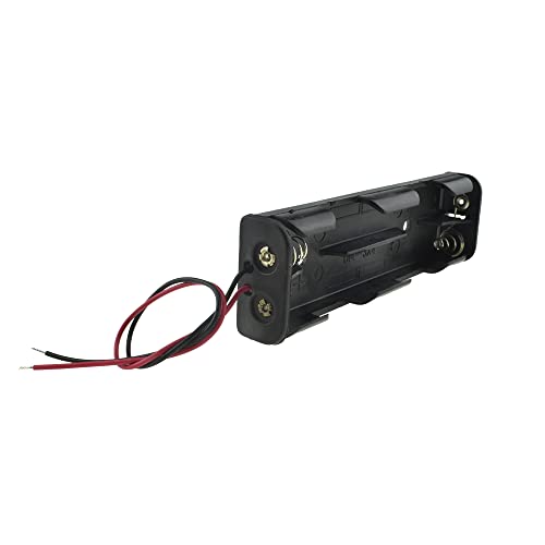 HAHIYO 4xAA Battery Holder Black Adapter Tube Case Not Corrode Solid Good Contact Bear Battery Leakage Smooth Load for Flashlight Torch Led RC 1PCS Plastic - style: 6V 4P(Style2)-1P