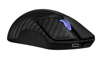 ASUS ROG Harpe Ace Extreme Wireless Esports Gaming Mouse – Carbon Fiber Build, 47g Lightweight, Tri-Mode Connectivity, 42K DPI, up to 70Hr Battery, Glass Skates, Pro-Approved, PC/Mac Support - Black - color: Black, style: Harpe Ace Extreme