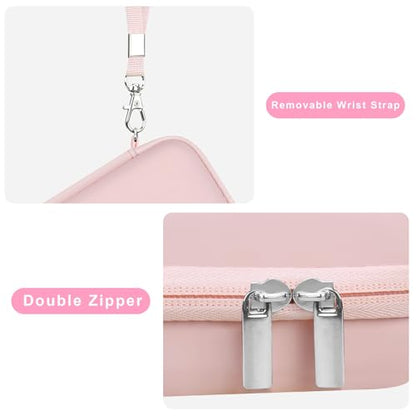 Canboc Hard Case for KODAK PIXPRO FZ55/ FZ45/ FZ43/ FZ53 16MP Digital Camera, Vlogging Camera Bag, Zipper Mesh Pocket fit Cable, SD Card, Pink (Case Only) - color: T-Pink