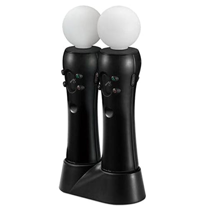 Charging Dock for PS4 VR & for VR Move Motion Controllers, Dual Charger Dock Station for PS Move Handle