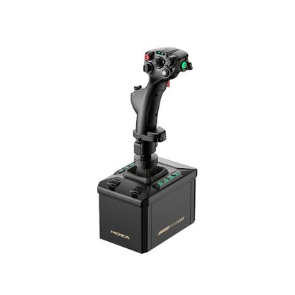 MOZA AB6 Flight Simulator Game Controller bundle Joystick and 6Nm FF Base | force feedback Base, MHG flightstick, 29 programmable signals