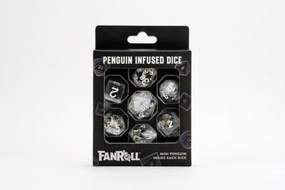 FanRoll 16mm Resin Poly DND Dice Set: Penguin Dice, Role Playing Game Dice for Dungeons and Dragons