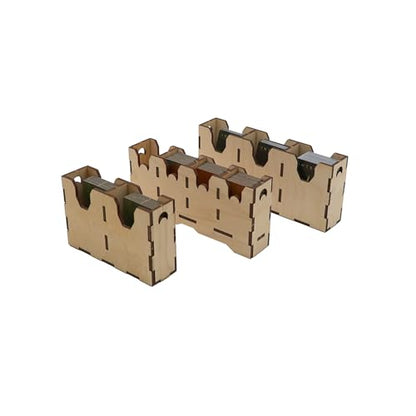 The Broken Token Dune Imperium Uprising Compatible Game Organizer - Wood Storage Box with Multiple Trays for Cards, Tokens & More - Wooden Game Organizer - style: Dune Imperium Uprising