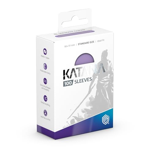 Ultimate Guard Katana Card Sleeves: 100 Standard Size TCG Sleeves, 66 x 91mm, Summer Cloud Back, Tournament Quality, No PVC & Acid-Free, High Clarity - color: Summer Cloud, size: Standard Size (66 x 91mm)