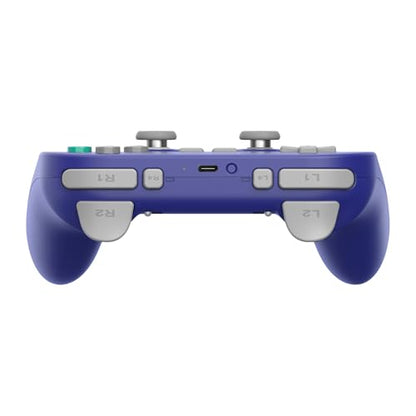 Nargos 8BitDo Pro 3 Bluetooth Gamepad, Compatible with Switch 1/2, PC, Apple, SteamOS, Android, TMR Joysticks, Hall Effect Triggers, Magnetic Buttons (Purple) - color: Purple