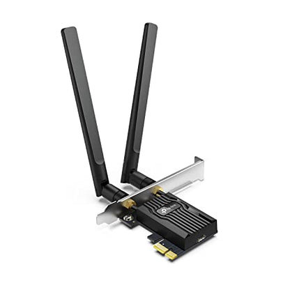 TP-Link WiFi 6 PCIe WiFi Card for Desktop PC AX3000 (Archer TX55E), Bluetooth 5.2, WPA3, 802.11ax Dual Band Wireless Adapter with MU-MIMO, Ultra-Low Latency, Supports Windows 11, 10 (64bit) Only - style: AX3000. WiFi6