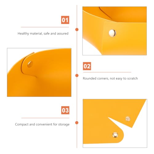 MERRYHAPY PU Dice Tray Large Foldable Tabletop Storage Box Portable Dice Holder for RPG Games and Item Organizer Lightweight Easy-Clean PU Material with Snap Corners for Living and Game Use