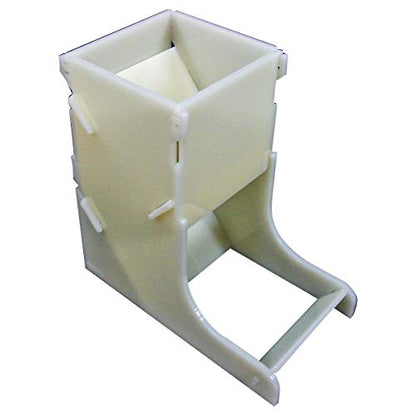 LITKO Dice Tower | TTRPG & Board Games | Ivory | Contains rolls, no dice off the table | Fits 16-25mm D6 & polyhedral sets | 5in tall | Laser-cut acrylic | Assembly required - color: Ivory