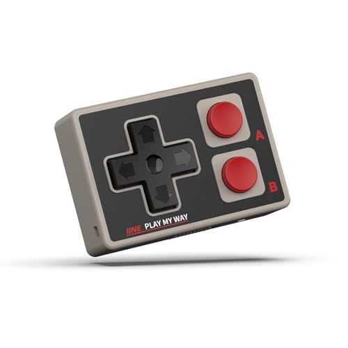 IINE Mini Controller for iPhone/iPad/Android, Portable Wireless Controller for TikTok Scrolling, E-book Page Turning, Music Control, PPT Clicker, Selfie Shutter, with Wrist Strap (Grey) - color: Grey