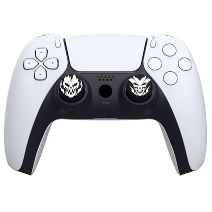 PlayVital Halloween Thumb Grip Caps for Nintendo Switch 2 Pro, Switch Pro Controller, Joystick Caps Cover for ps5, Edge, ps4, Xbox Series X/S, Xbox One, Elite Series 2 Controller - Fire Demons - color: Fire Demons