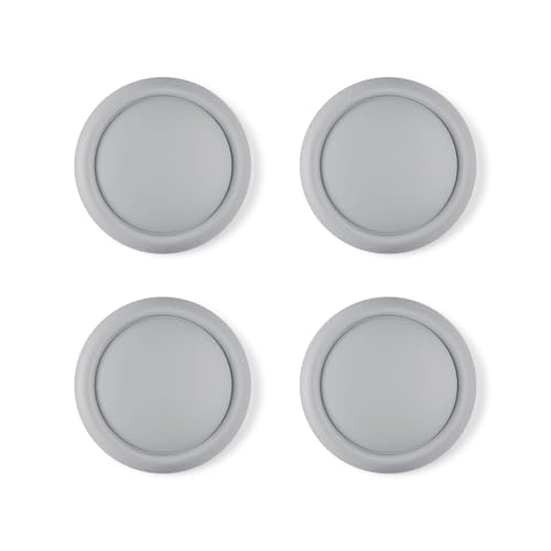 PlayVital Thumb Grips for Nintendo Switch 2, 4-Pack Silicone Joystick Caps for Joycon 2, Cute Accessories Comfort Thumbstick Grip Covers - New Hope Gray - color: New Hope Gray