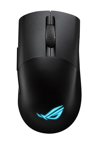 ASUS ROG Keris Wireless Aimpoint Gaming Mouse – Right-Handed Ergonomic, 75g, Tri-Mode Connectivity, 42K DPI, up to 119Hr Battery, PC/Mac Support - Black - color: Black, style: Keris